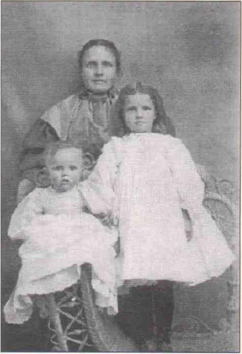 Image of Mrs. Lesmeister and her children.